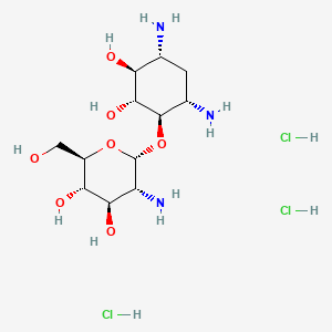 molecular formula C12H28Cl3N3O7 B580988 Paromamine trihydrochloride CAS No. 18685-97-7
