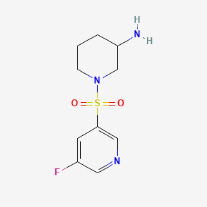 molecular formula C10H14FN3O2S B580989 1-(5-Fluoropyridin-3-ylsulfonyl)piperidin-3-amine CAS No. 1291412-08-2
