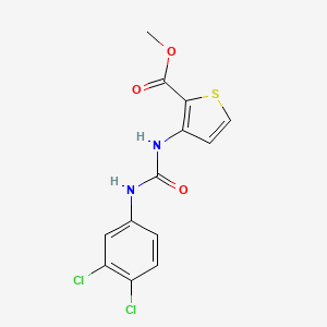 molecular formula C13H10Cl2N2O3S B5809921 METHYL 3-{[(3,4-DICHLOROANILINO)CARBONYL]AMINO}-2-THIOPHENECARBOXYLATE 
