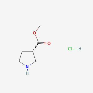 molecular formula C6H12ClNO2 B580993 (S)-甲基吡咯烷-3-羧酸盐盐酸盐 CAS No. 1099646-61-3