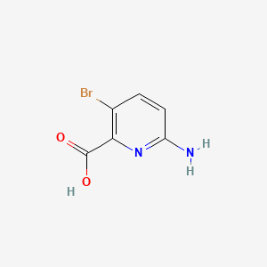 molecular formula C6H5BrN2O2 B580994 6-氨基-3-溴吡啶-2-甲酸 CAS No. 1033201-61-4