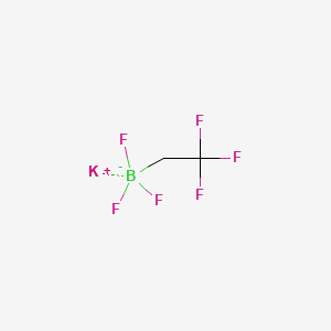 molecular formula C2H2BF6K B580997 Potassium trifluoro(2,2,2-trifluoroethyl)borate CAS No. 1510778-85-4