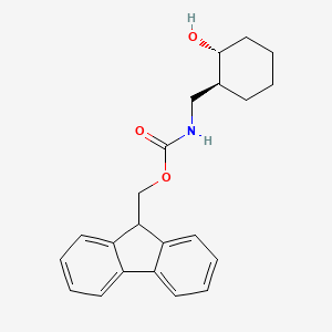 (9H-Fluoren-9-yl)methyl {[(1S,2R)-2-hydroxycyclohexyl]methyl}carbamate