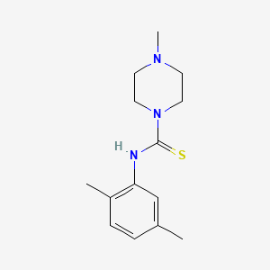 molecular formula C14H21N3S B5810110 N-(2,5-DIMETHYLPHENYL)-4-METHYLTETRAHYDRO-1(2H)-PYRAZINECARBOTHIOAMIDE 