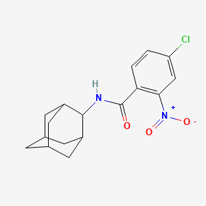 molecular formula C17H19ClN2O3 B5810139 N-(2-adamantyl)-4-chloro-2-nitrobenzamide 