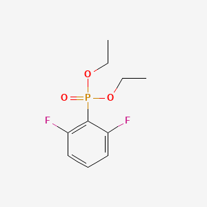 molecular formula C10H13F2O3P B581016 (2,6-Difluorophenyl)phosphonic acid diethyl ester CAS No. 1250397-29-5
