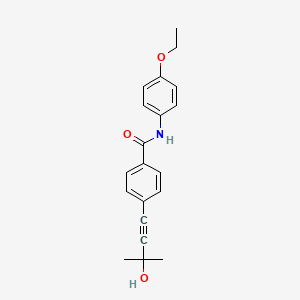 molecular formula C20H21NO3 B5810202 N-(4-ethoxyphenyl)-4-(3-hydroxy-3-methylbut-1-yn-1-yl)benzamide 