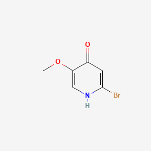 molecular formula C6H6BrNO2 B581024 2-溴-5-甲氧基吡啶-4-醇 CAS No. 1344046-11-2