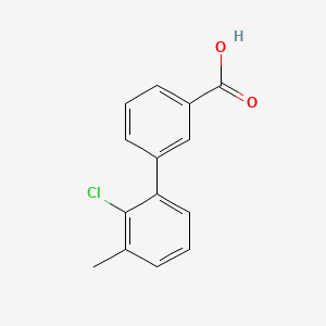 molecular formula C14H11ClO2 B581032 2'-Chloro-3'-methylbiphenyl-3-carboxylic acid CAS No. 1215206-65-7