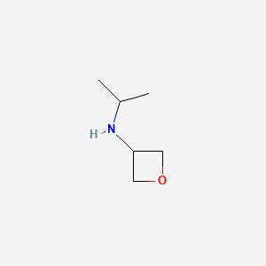 molecular formula C6H13NO B581035 N-异丙基氧杂环丙烷-3-胺 CAS No. 1341782-83-9