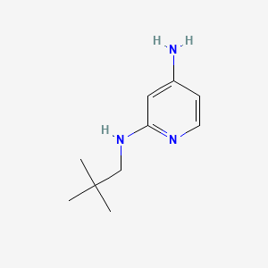 molecular formula C10H17N3 B581036 N2-neopentylpyridine-2,4-diamine CAS No. 1249798-55-7