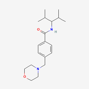 molecular formula C19H30N2O2 B5810370 N-(2,4-dimethylpentan-3-yl)-4-(morpholin-4-ylmethyl)benzamide 