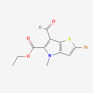 ethyl 2-bromo-6-formyl-4-methyl-4H-thieno[3,2-b]pyrrole-5-carboxylate