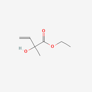molecular formula C7H12O3 B581040 Ethyl 2-hydroxy-2-methylbut-3-enoate CAS No. 50471-46-0