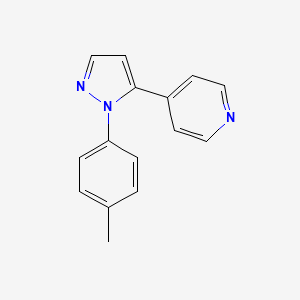 molecular formula C15H13N3 B581045 4-(1-(p-Tolyl)-1H-pyrazol-5-yl)pyridine CAS No. 1269291-28-2