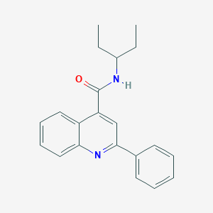 molecular formula C21H22N2O B5810459 N-(pentan-3-yl)-2-phenylquinoline-4-carboxamide 