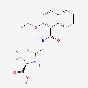 molecular formula C20H24N2O4S B581046 Penilloic Acids of Nafcillin CAS No. 940306-33-2