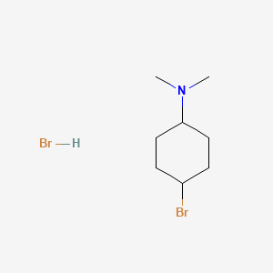 molecular formula C8H17Br2N B581053 4-Bromo-N,N-dimethylcyclohexanamine hydrobromide CAS No. 1624260-78-1