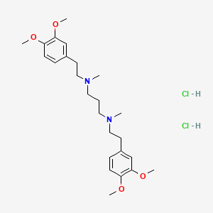 N,N'-bis[2-(3,4-dimethoxyphenyl)ethyl]-N,N'-dimethylpropane-1,3-diamine;dihydrochloride