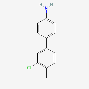 molecular formula C13H12ClN B581057 4-(3-Chloro-4-methylphenyl)aniline CAS No. 1355247-85-6