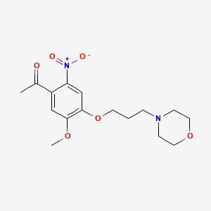 1-(5-Methoxy-4-(3-morpholinopropoxy)-2-nitrophenyl)ethanone