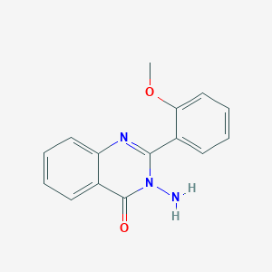 molecular formula C15H13N3O2 B5810640 3-amino-2-(2-methoxyphenyl)quinazolin-4(3H)-one 