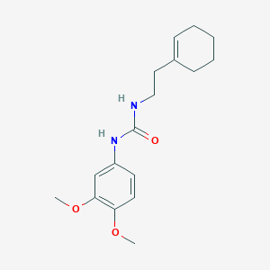 molecular formula C17H24N2O3 B5810684 N-[2-(1-CYCLOHEXENYL)ETHYL]-N'-(3,4-DIMETHOXYPHENYL)UREA 