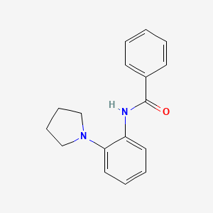 molecular formula C17H18N2O B5810741 N-(2-pyrrolidin-1-ylphenyl)benzamide CAS No. 32366-39-5