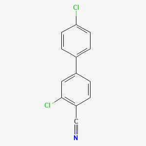 molecular formula C13H7Cl2N B581080 2-Chloro-4-(4-chlorophenyl)benzonitrile CAS No. 1237137-24-4