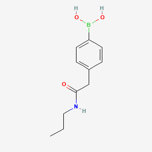 molecular formula C11H16BNO3 B581084 4-(N-Propylaminocarbonylmethyl)phenylboronic acid CAS No. 1256345-81-9