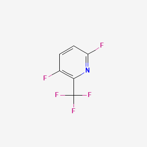 molecular formula C6H2F5N B581092 3,6-二氟-2-(三氟甲基)吡啶 CAS No. 1099597-92-8