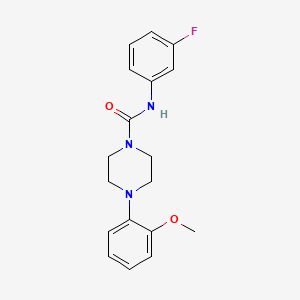 molecular formula C18H20FN3O2 B5810939 N-(3-fluorophenyl)-4-(2-methoxyphenyl)piperazine-1-carboxamide 