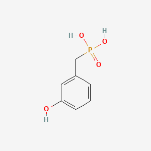 molecular formula C7H9O4P B581094 3-Hydroxybenzylphosphonic acid CAS No. 1263034-18-9