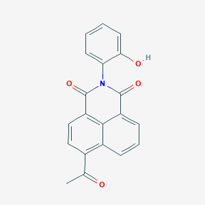 molecular formula C20H13NO4 B5810945 6-acetyl-2-(2-hydroxyphenyl)-1H-benzo[de]isoquinoline-1,3(2H)-dione 