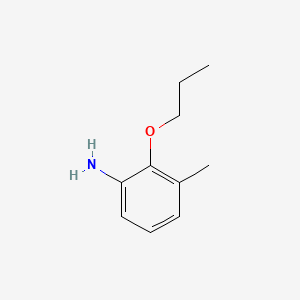 B581095 3-Methyl-2-propoxyaniline CAS No. 1355248-13-3