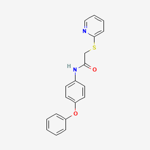 molecular formula C19H16N2O2S B5811050 N-(4-phenoxyphenyl)-2-(pyridin-2-ylsulfanyl)acetamide 