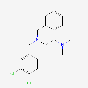 molecular formula C18H22Cl2N2 B5811115 N'-benzyl-N'-[(3,4-dichlorophenyl)methyl]-N,N-dimethylethane-1,2-diamine 