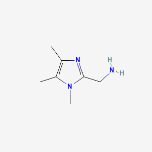 B581112 (1,4,5-Trimethyl-1H-imidazol-2-yl)methanamine CAS No. 1211504-26-5
