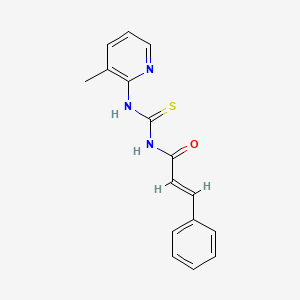 molecular formula C16H15N3OS B5811130 (2E)-N-[(3-methylpyridin-2-yl)carbamothioyl]-3-phenylprop-2-enamide 