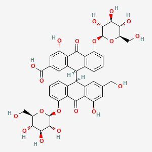 molecular formula C42H40O19 B581121 Sennoside C CAS No. 37271-16-2