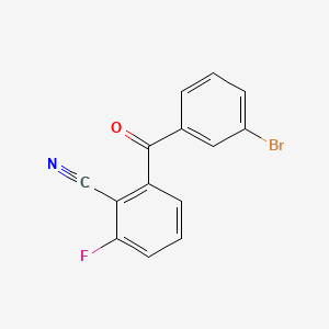 2-(3-Bromobenzoyl)-6-fluorobenzonitrile