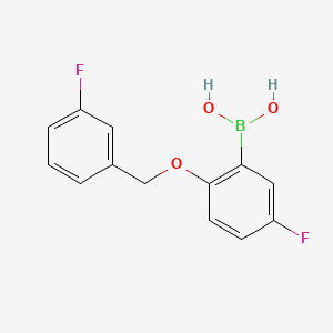 B581127 5-Fluoro-2-(3-fluorophenylmethoxy)phenylboronic acid CAS No. 1256358-53-8