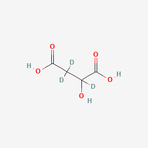 molecular formula C4H6O5 B581131 (S)-Malic acid-d3 CAS No. 104596-63-6