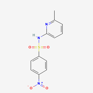 molecular formula C12H11N3O4S B5811337 N-(6-methylpyridin-2-yl)-4-nitrobenzenesulfonamide 