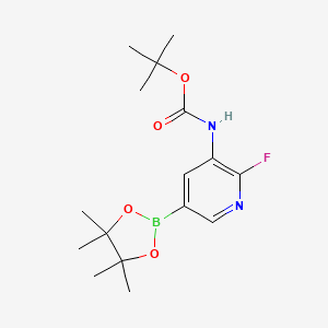 tert-Butyl (2-fluoro-5-(4,4,5,5-tetramethyl-1,3,2-dioxaborolan-2-yl)pyridin-3-yl)carbamate