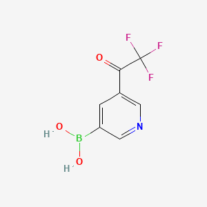 (5-(2,2,2-Trifluoroacetyl)pyridin-3-yl)boronic acid