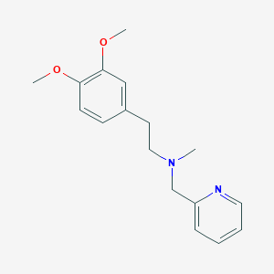 molecular formula C17H22N2O2 B5811380 2-(3,4-dimethoxyphenyl)-N-methyl-N-(pyridin-2-ylmethyl)ethanamine 