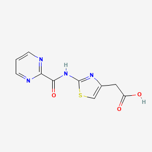 2-(2-(Pyrimidine-2-carboxamido)thiazol-4-yl)acetic acid