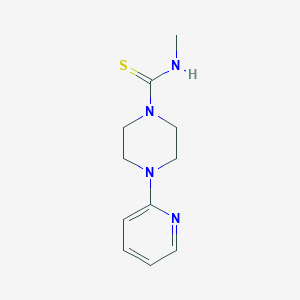 molecular formula C11H16N4S B5811422 N-methyl-4-(pyridin-2-yl)piperazine-1-carbothioamide 