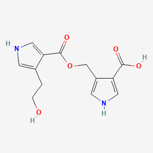 molecular formula C13H14N2O5 B581150 Clavulanic acid impurity F CAS No. 1260857-16-6